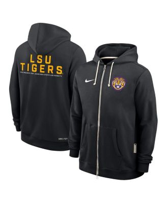 Men's Black LSU Tigers 2025 Sideline Performance Full-Zip Hoodie