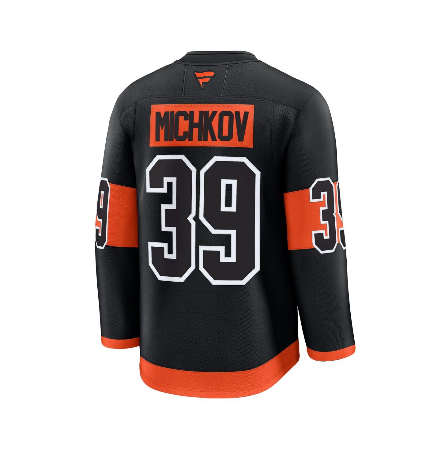 Мужской топ Fanatics Matvei Michkov Black Philadelphia Flyers Alternate Premium Jersey — фото 3