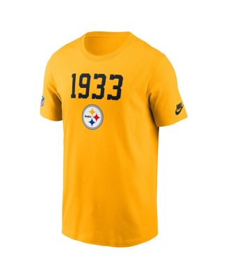 Men's Gold Pittsburgh Steelers 1933 Alt Pack Onside Conversion Performance T-Shirt