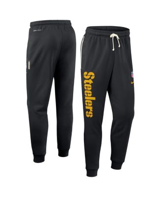 Nike - Men's Black Pittsburgh Steelers Sideline Ground Game Performance Taper Pants