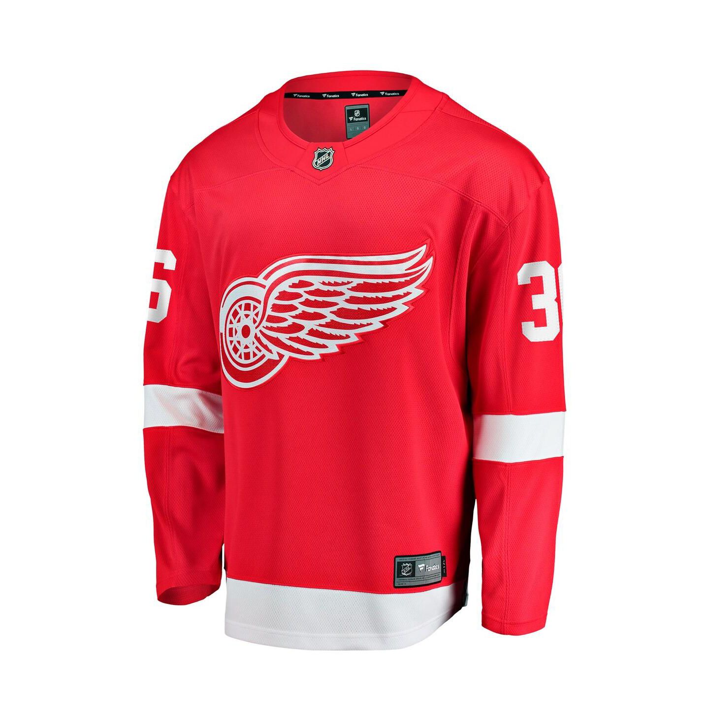 Мужской топ Fanatics John Gibson Red Detroit Red Wings Home Breakaway Jersey — фото 2