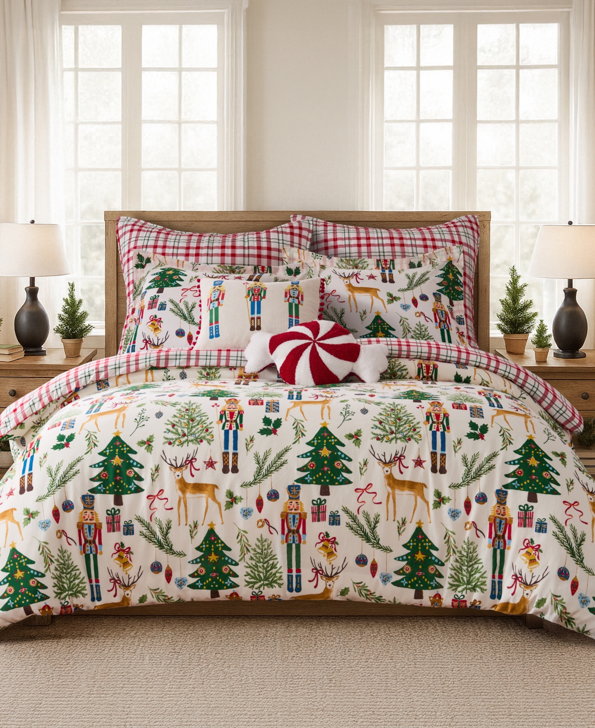 Levtex Home Nutcracker Reversible 2-pc. Duvet Cover Set, Twin In Multi