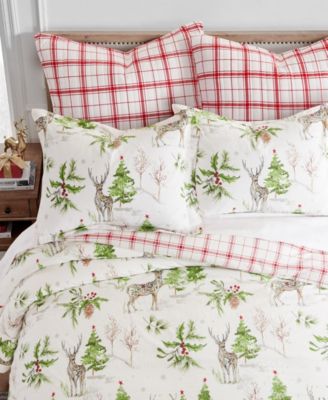 Home Sleigh Bells Reversible 2-Pc. Duvet Cover Set, Twin