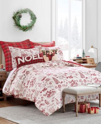 Home Yuletide Reversible 2-Pc. Duvet Cover Set, Twin