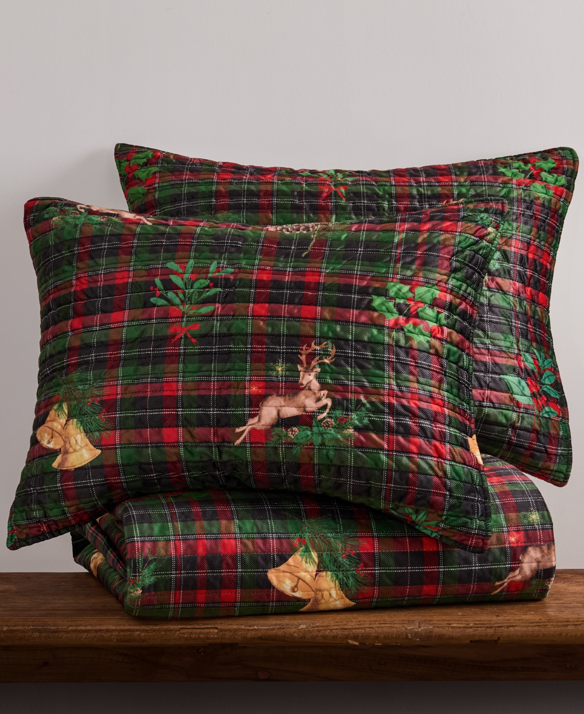 Levtex Home Merry Tartan Reversible Quilt, King/california King In Green