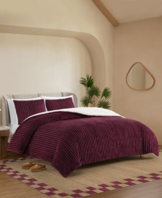 Avery Ribbed 3-Pc. Comforter Set, King