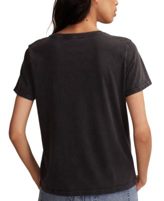 Women's Grateful Dead Flower Bear Classic Crew Neck T-shirt