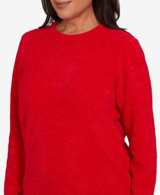 Women's  Classic Cable Chenille Pullover Sweater