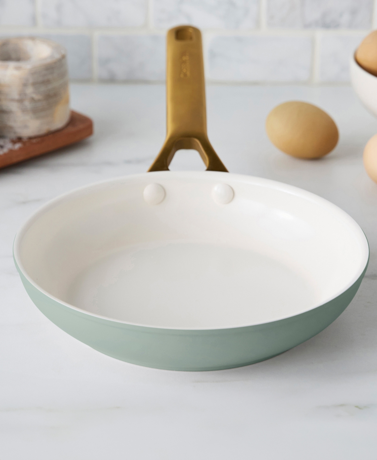 Greenpan Reserve 8" Ceramic Nonstick Frypan In Green