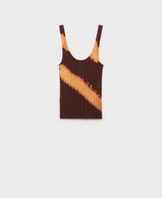 MANGO - Women's Tie-Dye Knit Top