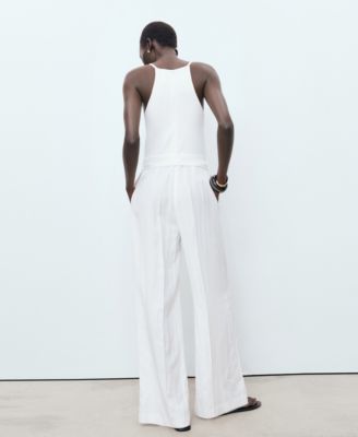 Women's Belted Long Lyocell Jumpsuit