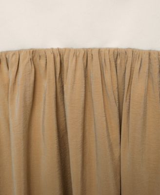 Women's Combined Knitted Balloon Dress