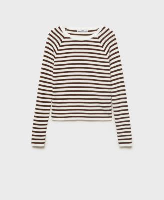MANGO - Women's Long-Sleeved Fine-Knit Sweater