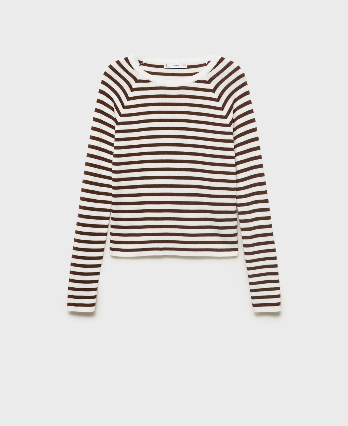 Mango Raglan Sleeve Cotton Blend Sweater In Sand