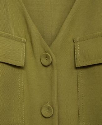 Women's Long Chest-Pocket Jumpsuit