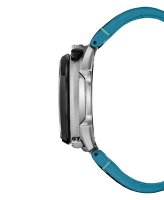 Men's Promaster Tsuno Chronograph Black Leather Strap Watch 44.5mm