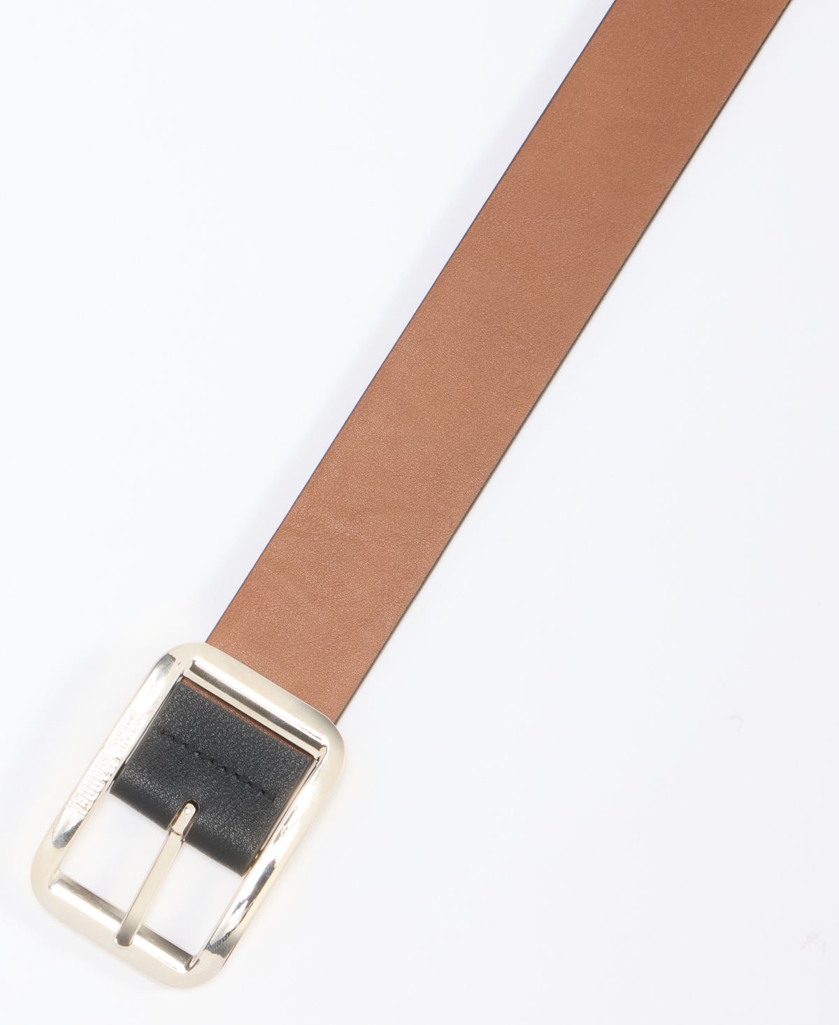 Steve Madden Rectangle-Buckle Reversible Belt