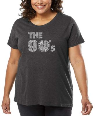 Plus Size The 90's Word Art T-Shirt 