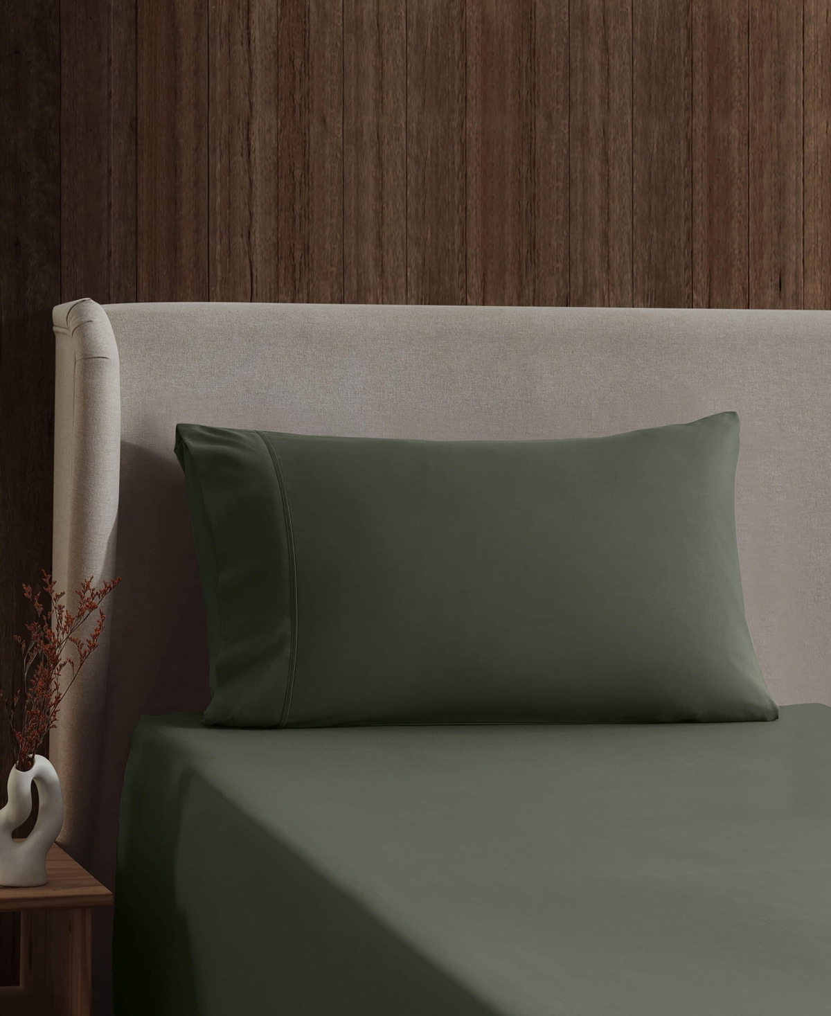 Nestl Premier Collection Deep Pocket 3 Piece Sheet Set, Twin In Green