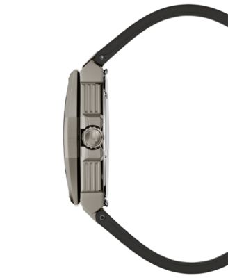 Men's Luxury Series X HPQ Precisionist Black Rubber Watch 42mm