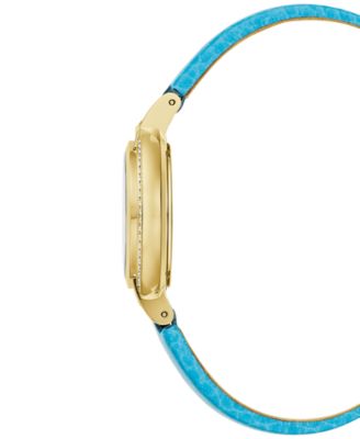 Women's Classic Rubaiyat Blue Leather Strap Watch 30.5mm