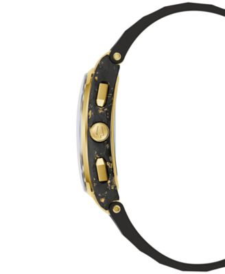 Men's Special Edition 150th Anniversary Luxury CURV Sport Chronograph Black Rubber Watch 44mm