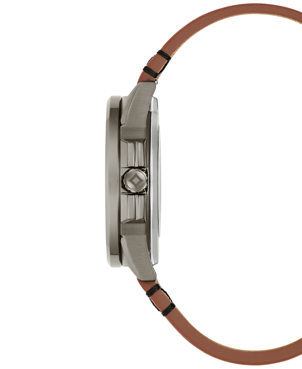 Bulova Men's Frank Lloyd Wright Usonian Automatic Brown Leather Strap Watch 39mm In Multi