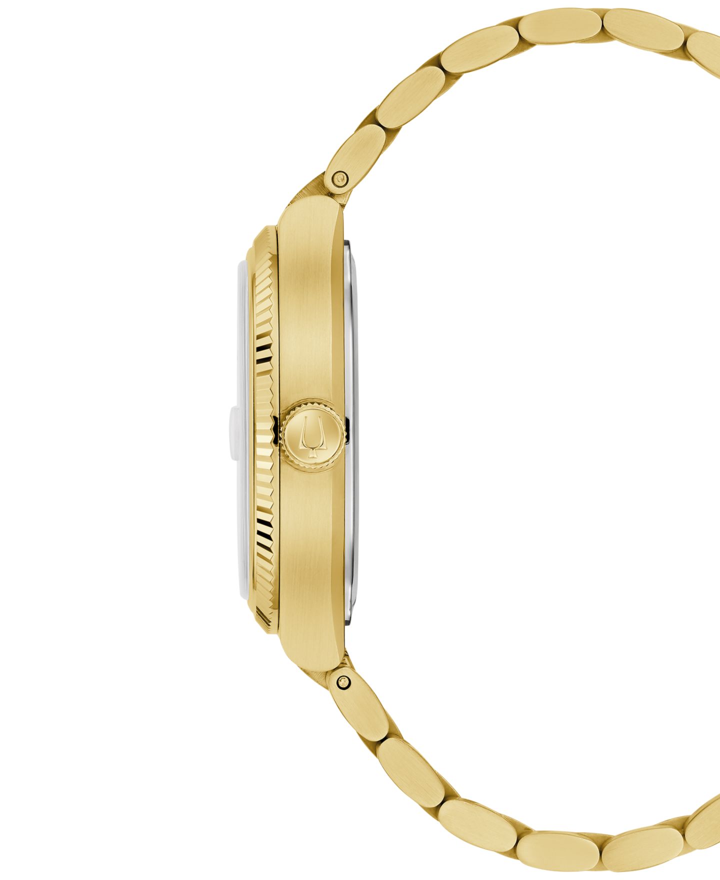Мужские часы Bulova Classic Super Seville HPQ Precisionist Gold-Tone Stainless Steel Bracelet Watch 37.5mm — фото 2