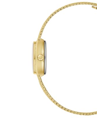 Women's Classic Goddess of Time Gold-Tone Stainless Steel Bracelet Watch 17mm