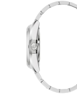 Men's Classic Surveyor Automatic Silver-Tone Stainless Steel Bracelet Watch 39mm