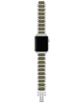 Tory Burch - Women's The Kira Green Silicone & Stainless Steel Bracelet For Apple Watch&reg; 38mm-46mm