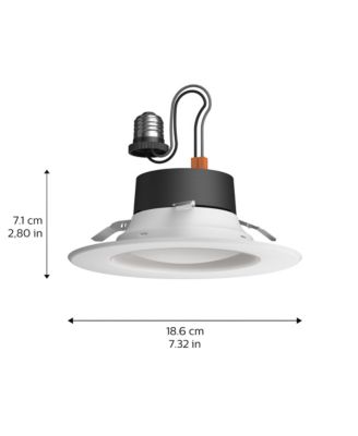 White and Color Ambiance Bluetooth 5/6" High Lumen Recessed Downlight