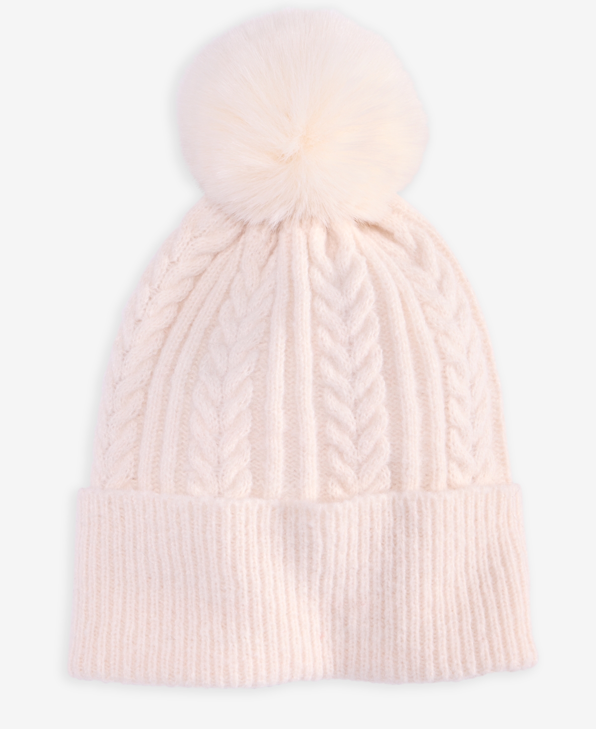 Style & Co Solid Cable Knit Beanie, Macy's Exclusive