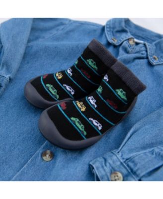 Baby Boys First Walk Sock Shoes Broom Broom