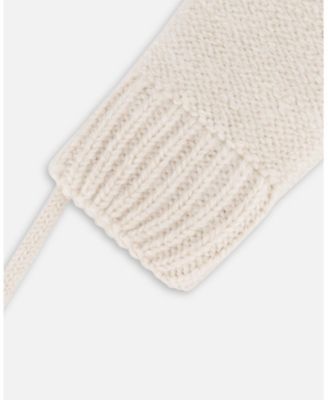Baby Unisex Infant Knit Mittens Off-White - Baby