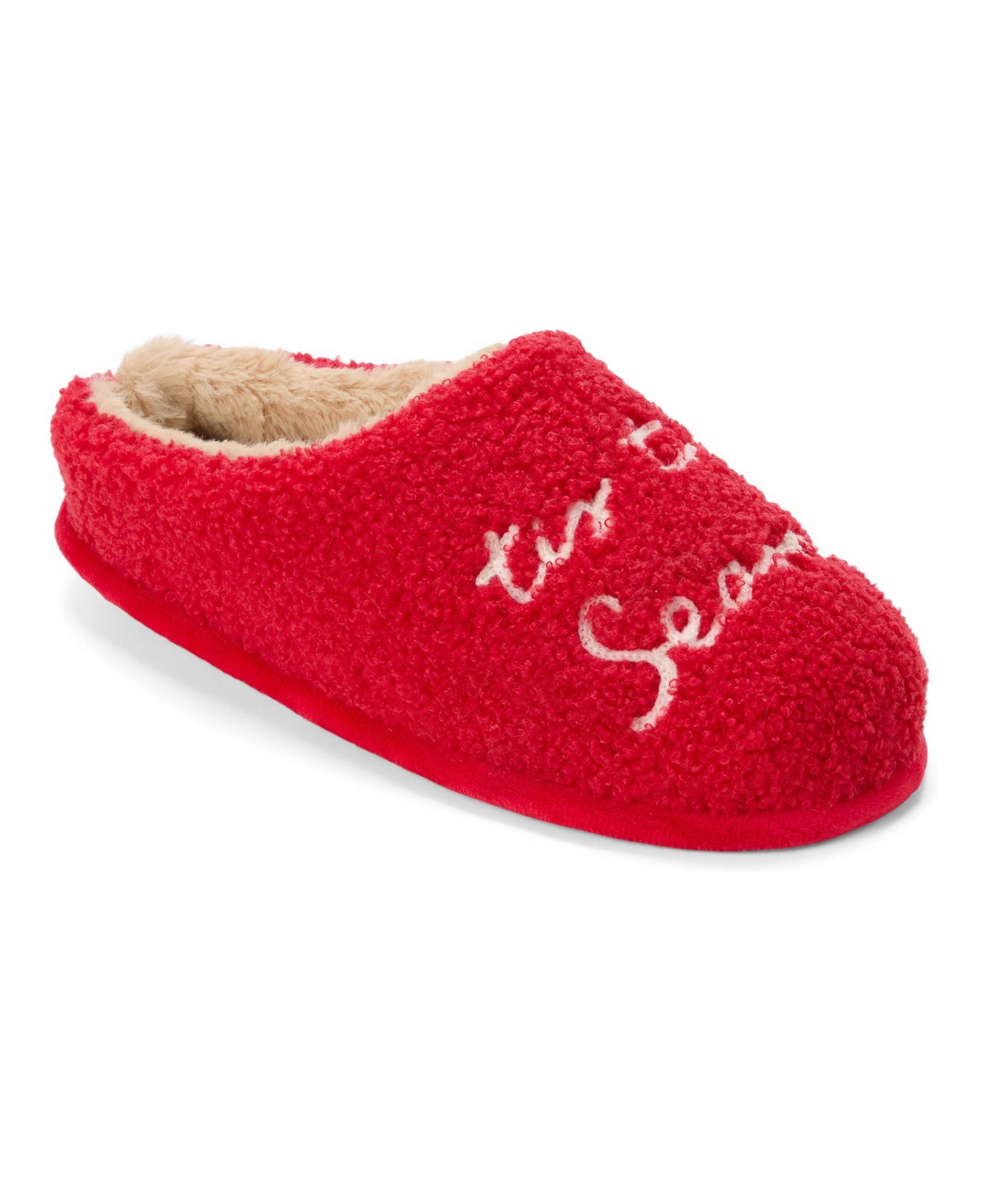 Женские сабо Dearfoams Holiday Novelty Snowflake Clog Slipper, цвет: Кирпичный — фото 2