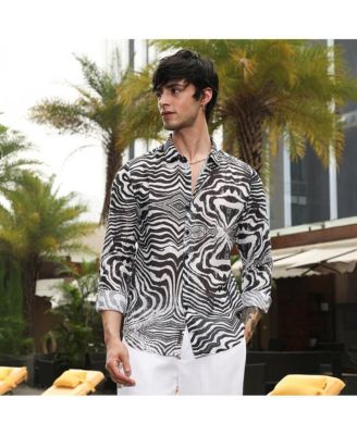 Men's Zebra-Kaleidoscopic Shirt