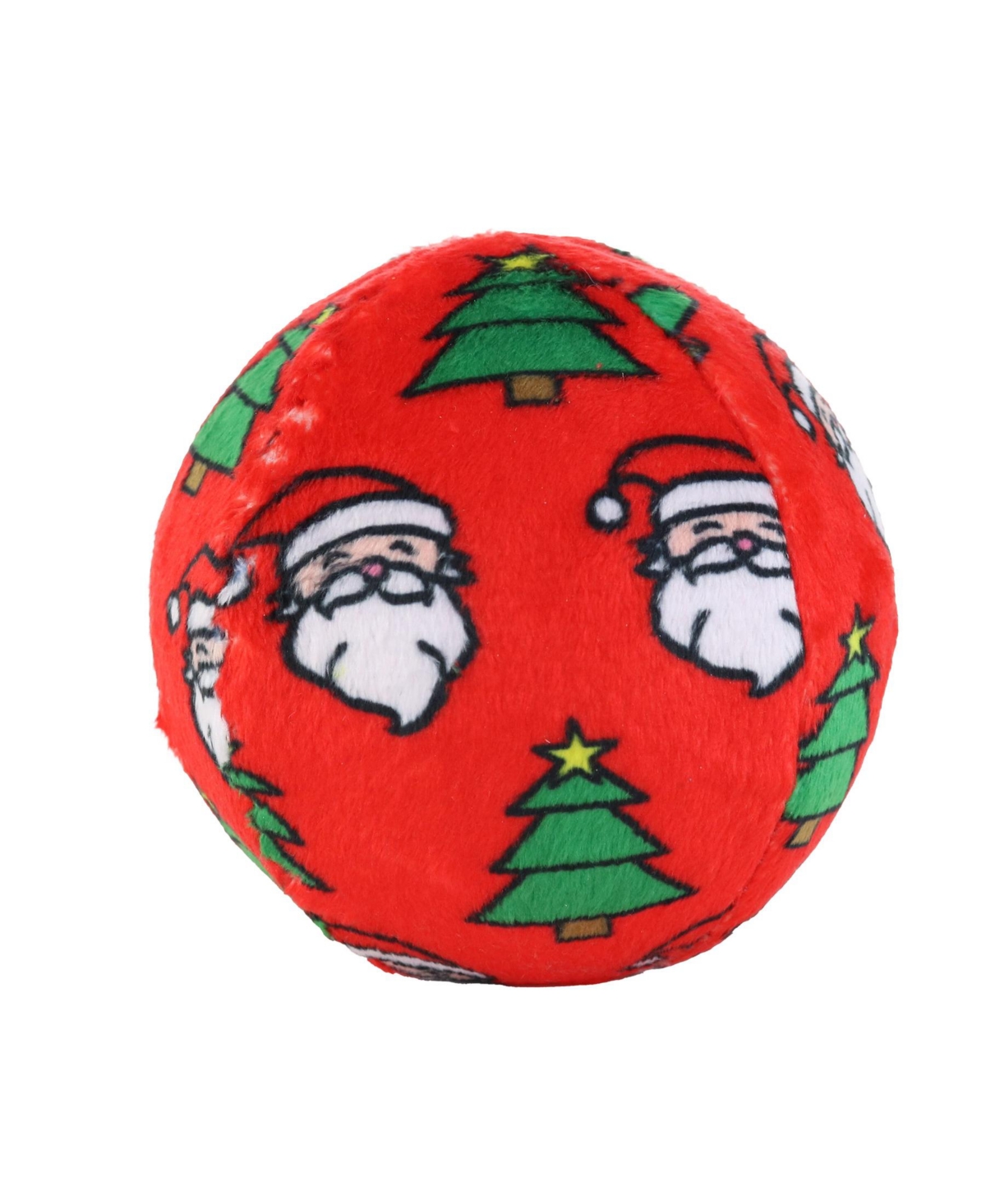 Mighty Medium Ball Christmas, Durable Squeaky Christmas Dog Toy