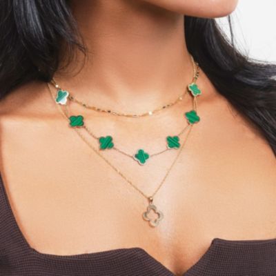 Gold Mirror Chain Necklace 14K Gold