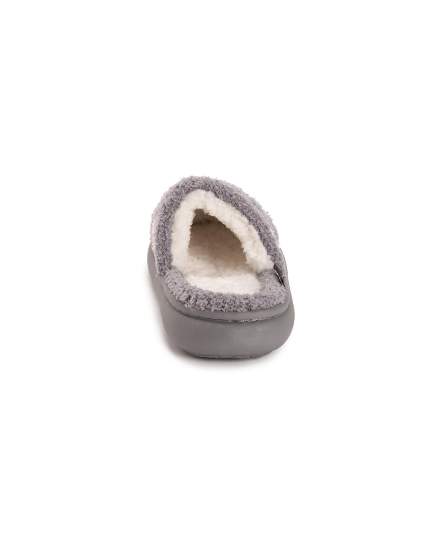 Женские домашние тапочки Muk Luks Cori Cozy, цвет: Серый / Розовый — фото 2