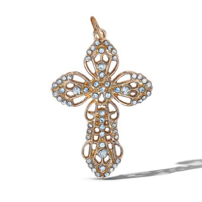 Crystal Cross Charm Bracelet