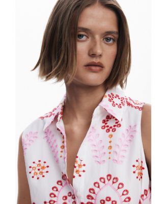 Women's Printed midi dress with bow