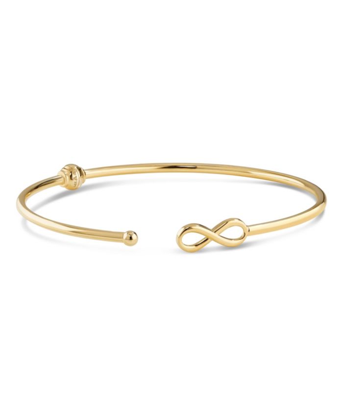 DEVATA Infinity Bangle Bracelet in 14K Gold