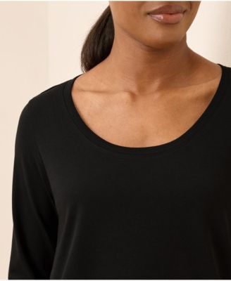 Women's Organic Cotton Softspun Long Sleeve Scoop Neck Tee