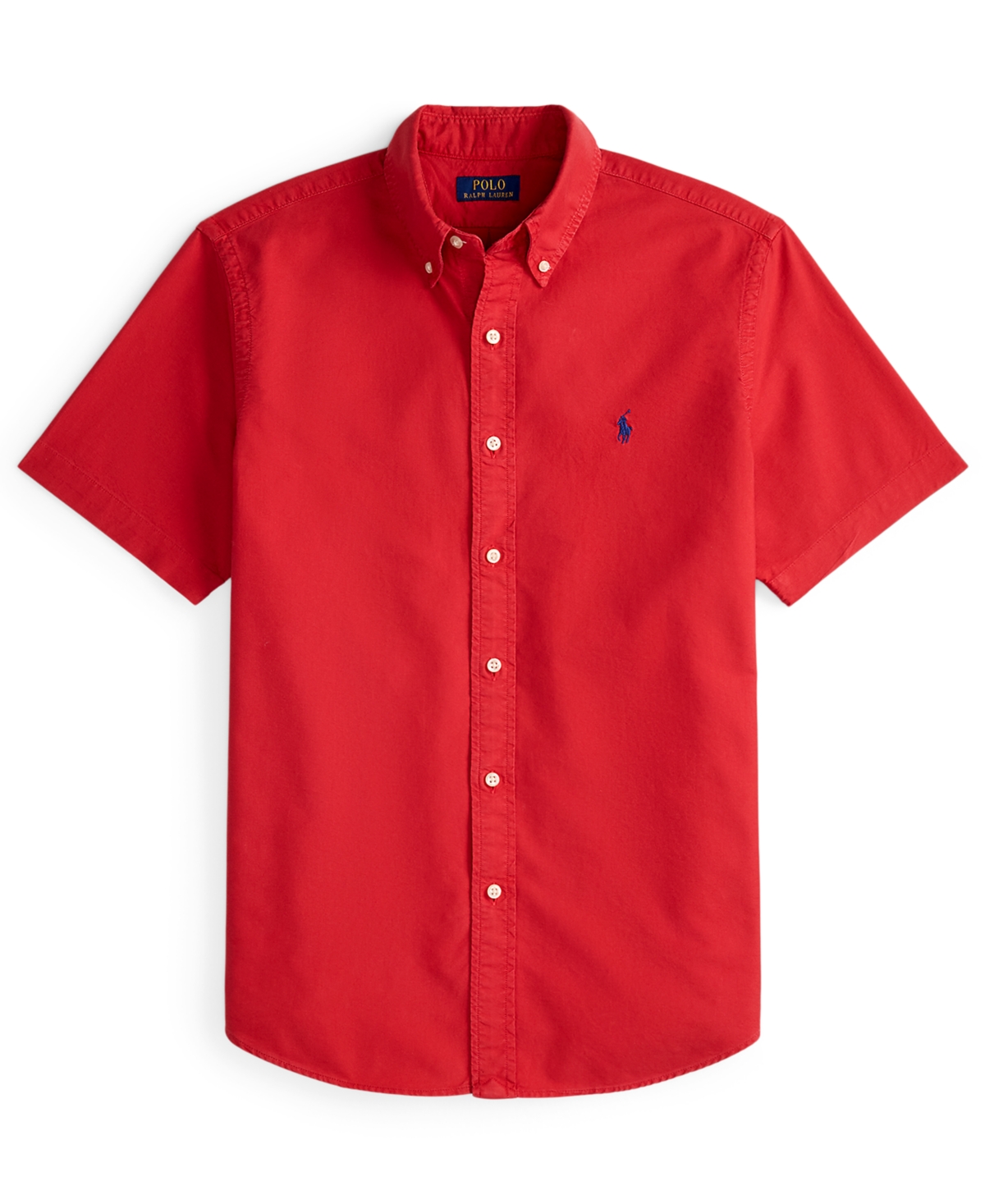 Polo Ralph Lauren Men's Classic Fit Garment-dyed Oxford Shirt In Red