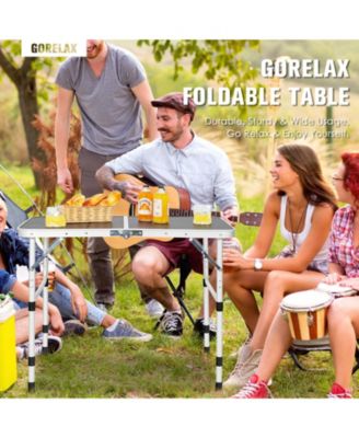 Aluminum Grill Table with Iron Mesh Top