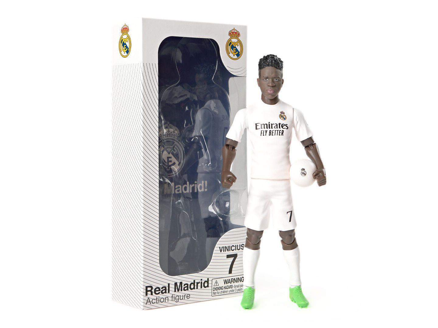 Детская фигурка Banbo Toys Vinicius Real Madrid 8" Articulated Action Figure, 14+ — фото 1