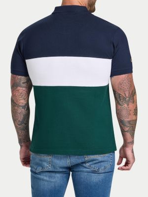 Men's S/S Cut & Sew Panel Pique Polo