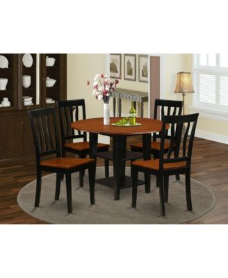 Dining Room Set Black & Cherry