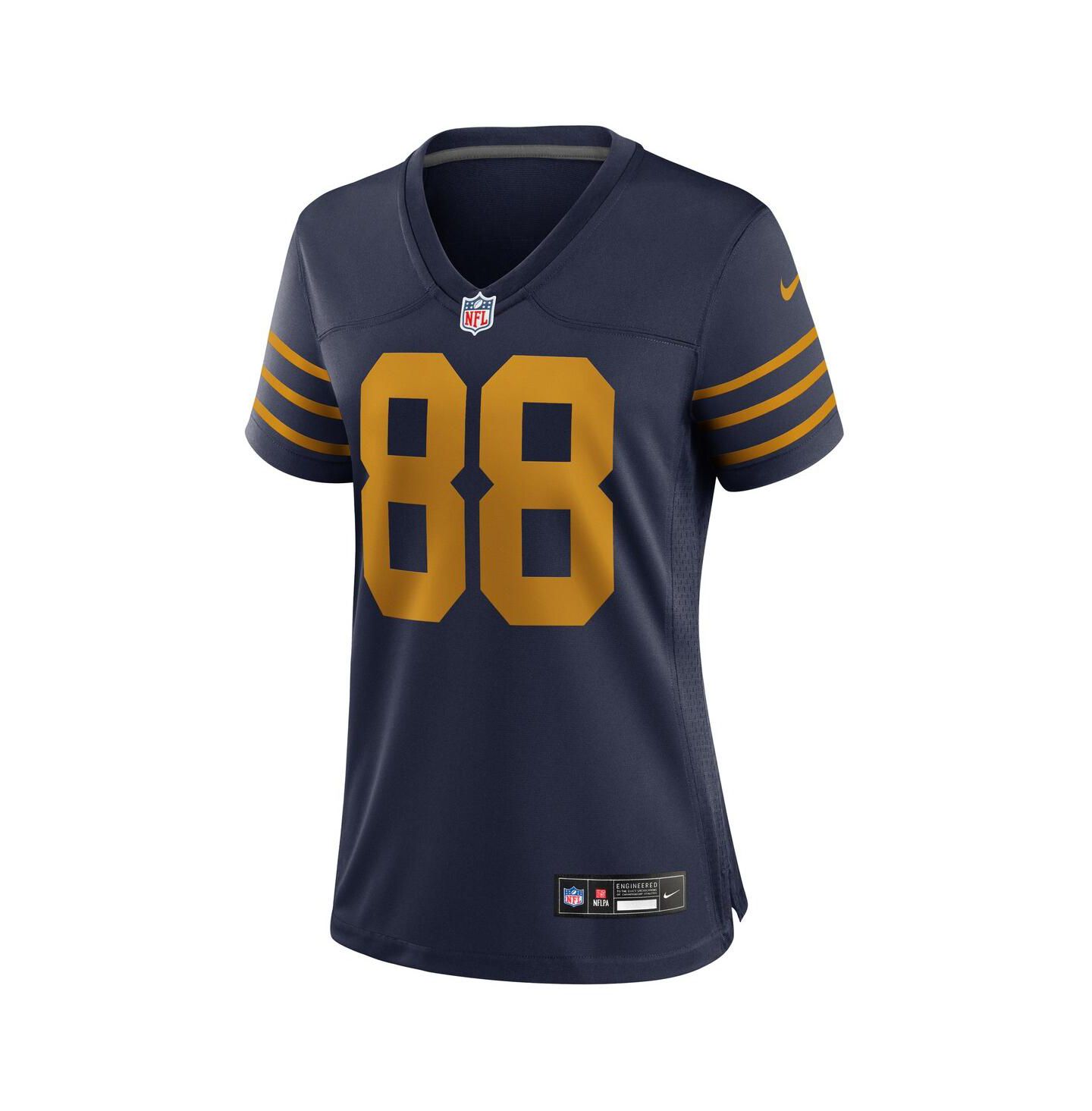 Женский топ Nike Luke Musgrave Navy Green Bay Packers The 1923 Classic Game Jersey — фото 3
